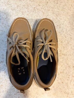 Sperry Tan Kids Boat Shoes